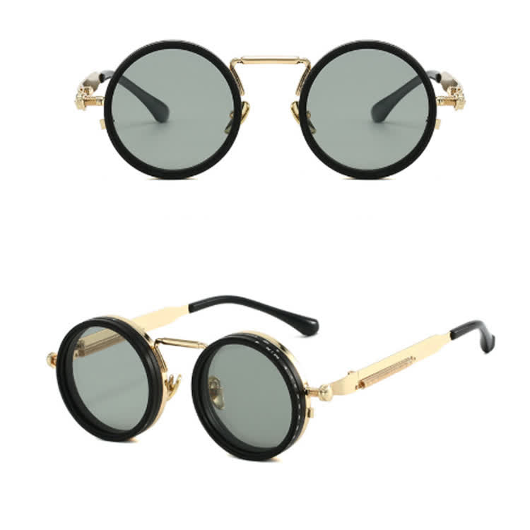 Retro Uv-protective 9-level Adjustment Filter Sunglasses (1–9 Levels) - Golden - image 14