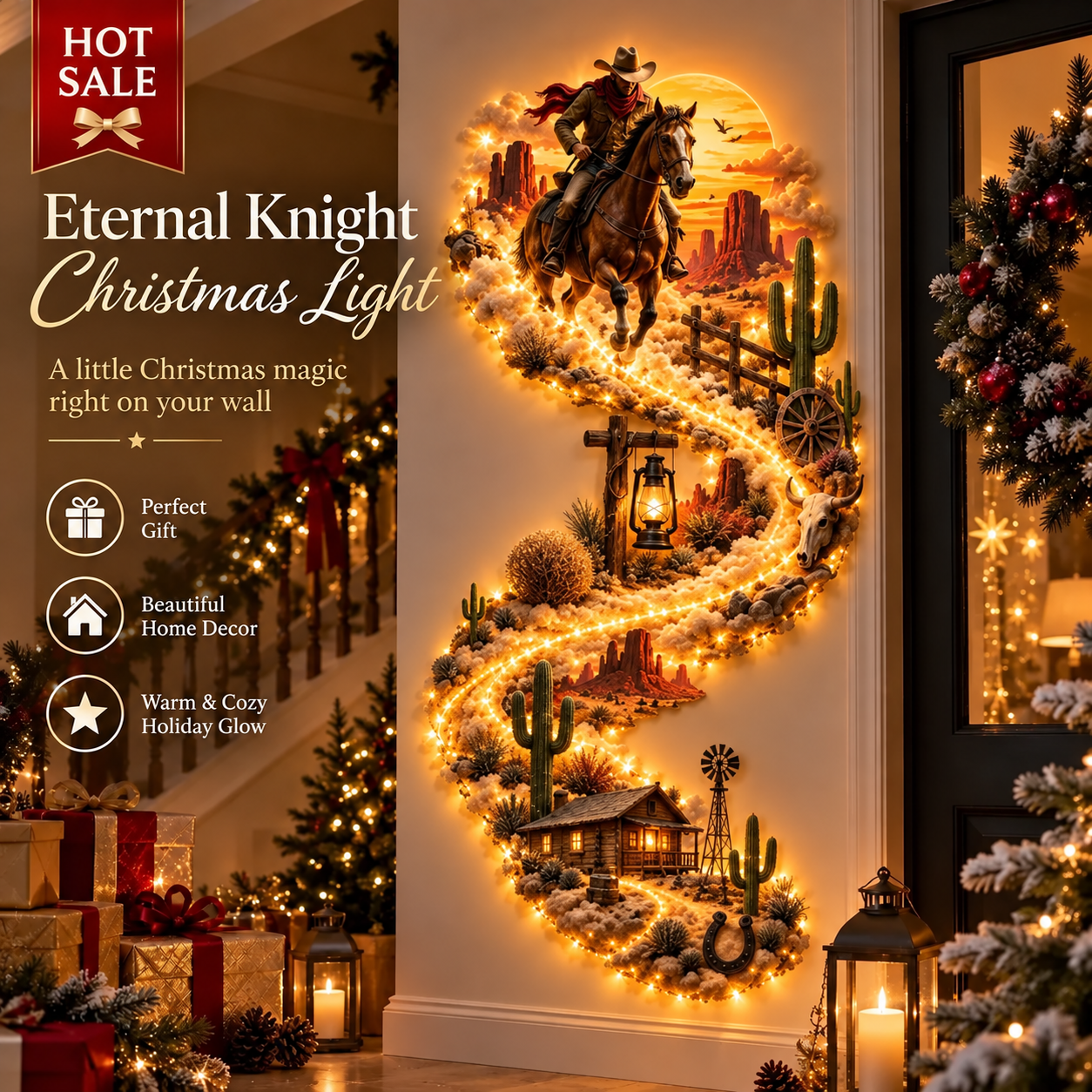 ✨Last Day 59% OFF✨✝️ Christmas gifts🎁 – Lighted Nativity Wall Decor