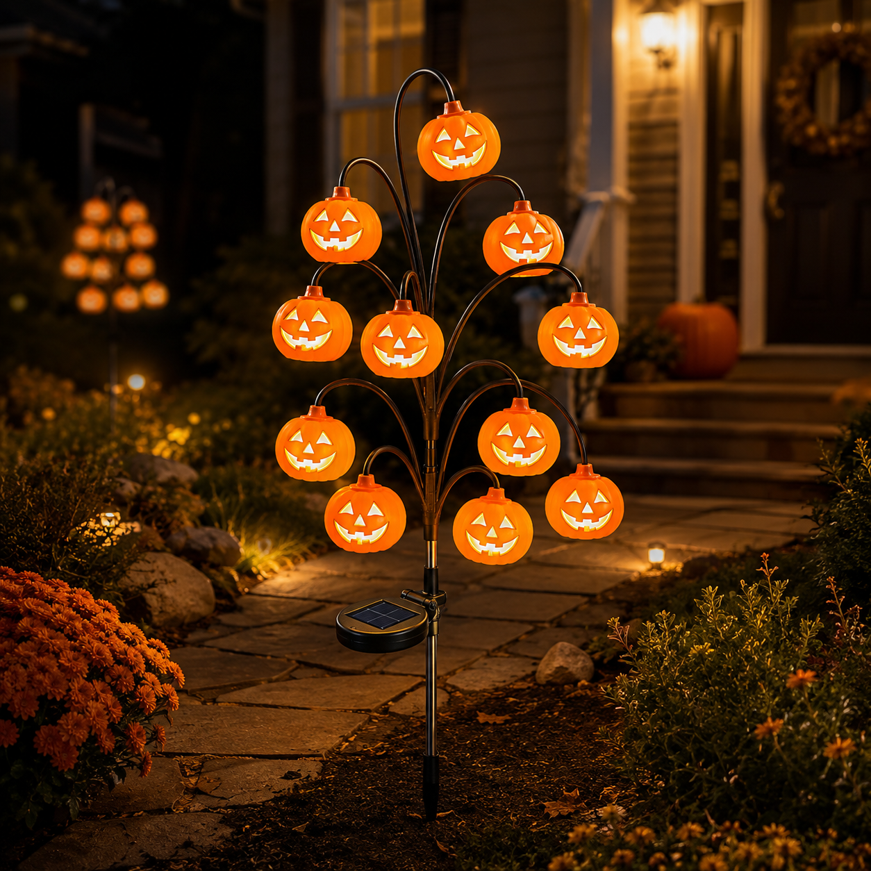 🔥LAST DAY 60% OFF✨Pumpkin Solar Branch Lights - Halloween Garden Stakes🎃