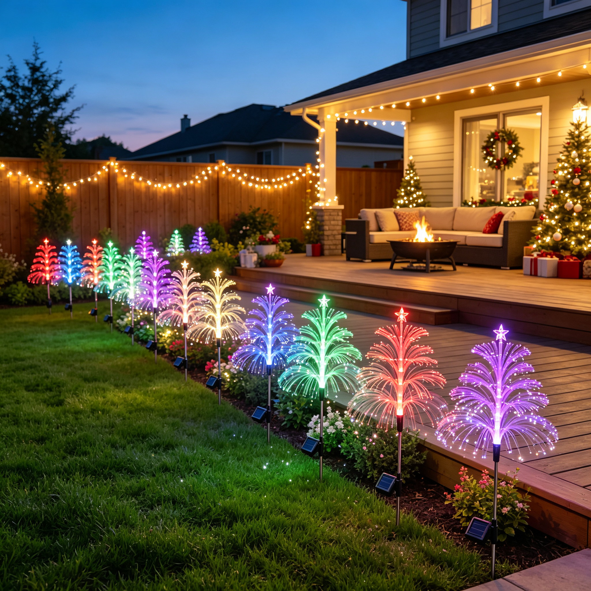 🔥LAST DAY 50% OFF🔥Waterproof Color Changing Solar Outdoor Garden Decor Lights✨