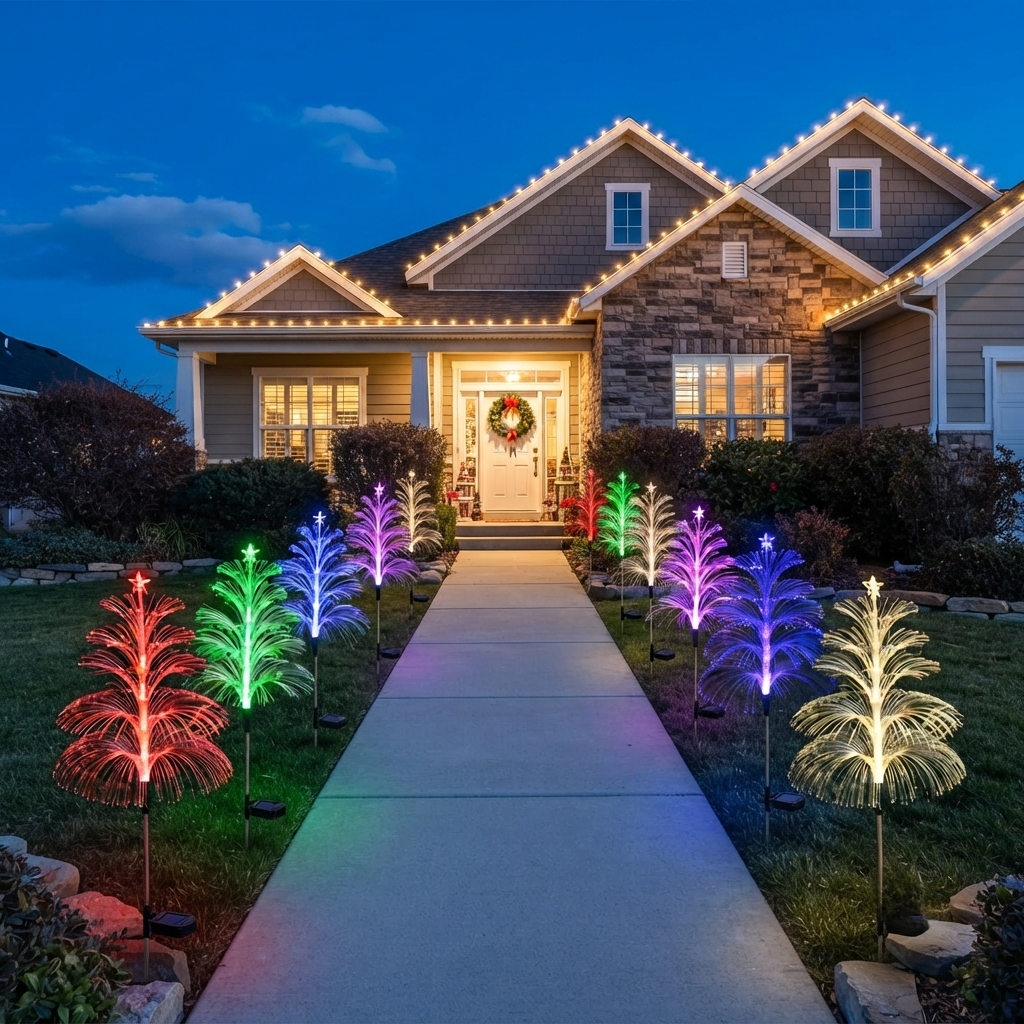 🔥LAST DAY 50% OFF🔥Waterproof Color Changing Solar Outdoor Garden Decor Lights✨