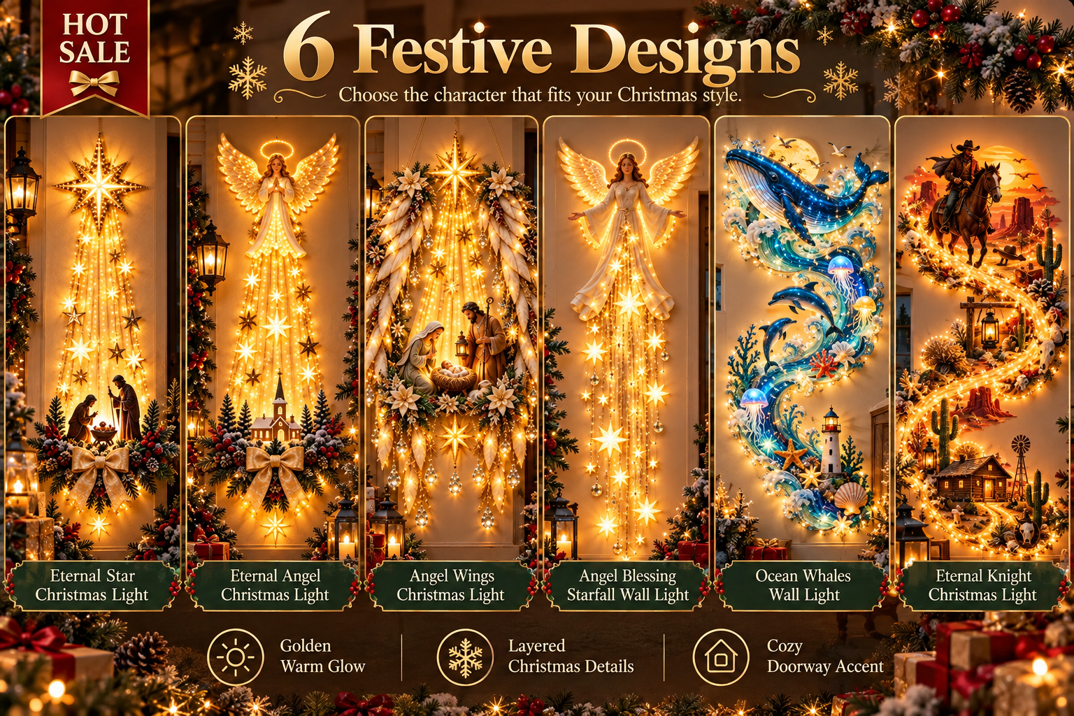 ✨Last Day 59% OFF✨✝️ Christmas gifts🎁 – Lighted Nativity Wall Decor