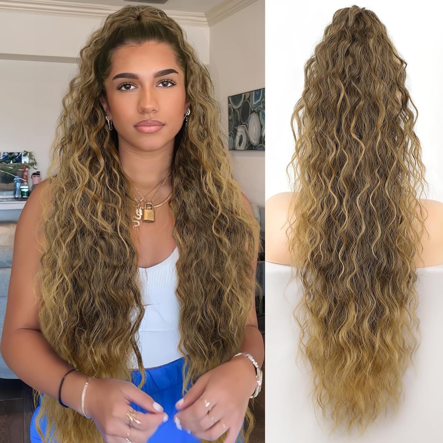 💥LAST DAY 50% OFF💥-✨Hair Extension Claw Ponytail