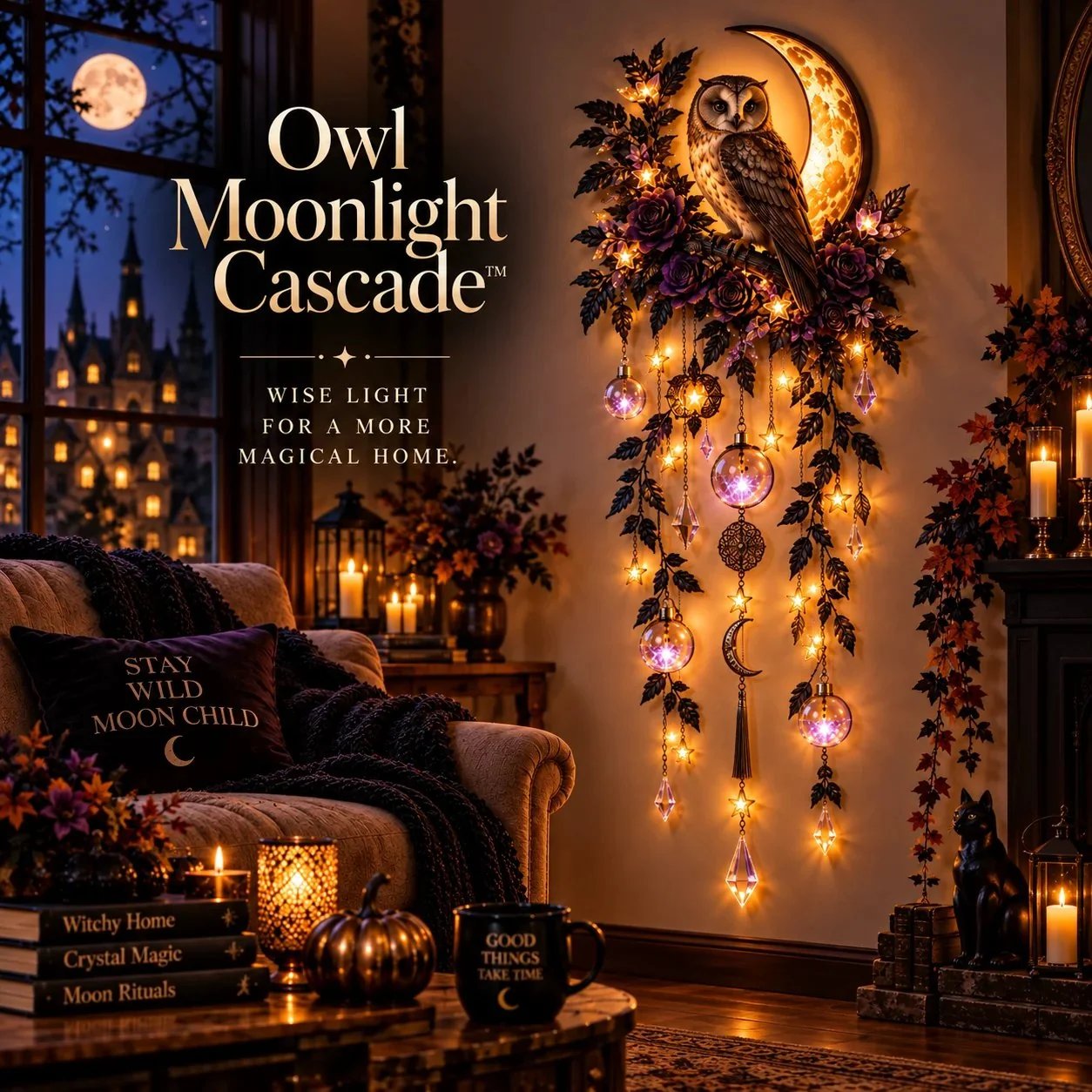 Enchanted Moon Animal Wall Light – 4 Celestial Styles