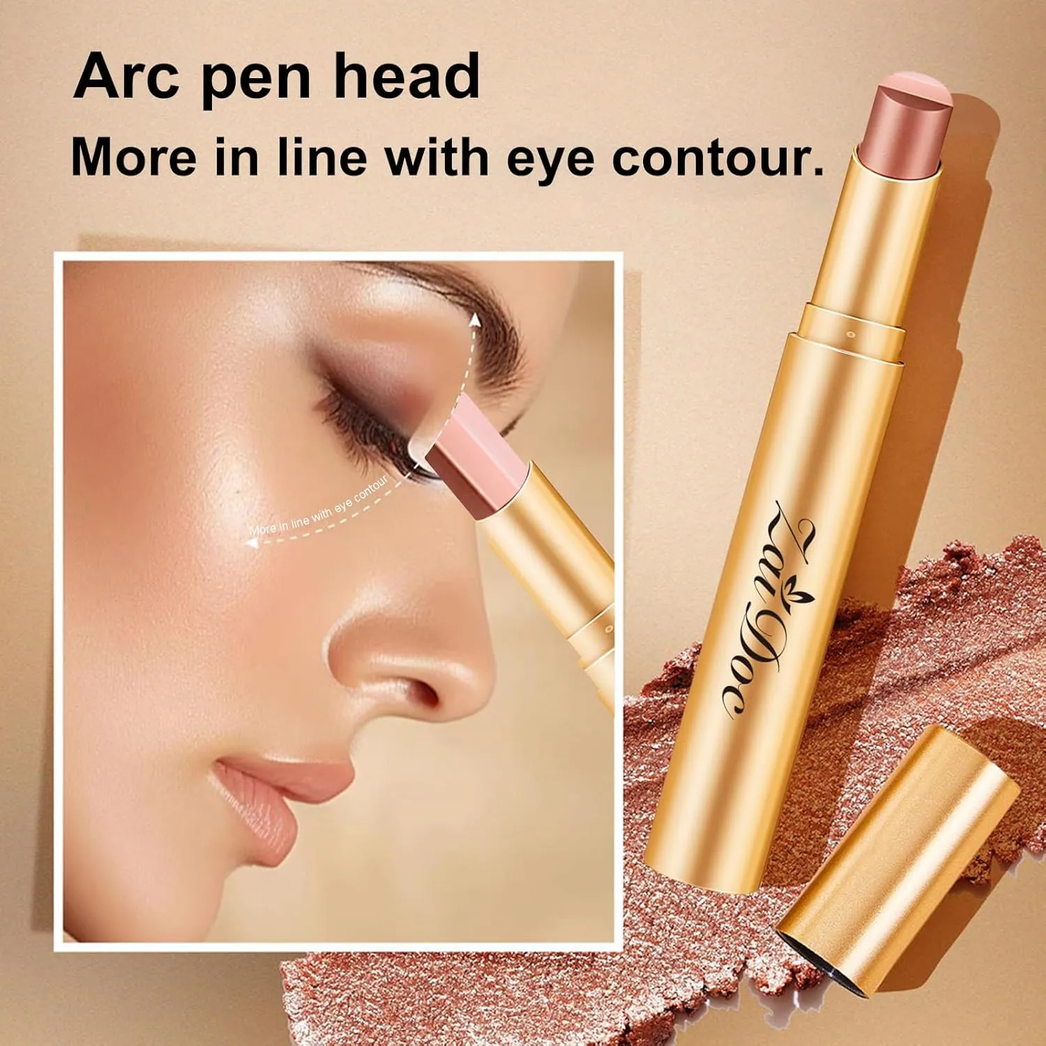 🔥Each $8.33 On Sale Only Today｜3 Color Eyeshadow Stick – Waterproof Long Lasting Cream Eye Makeup Stick for Beginners