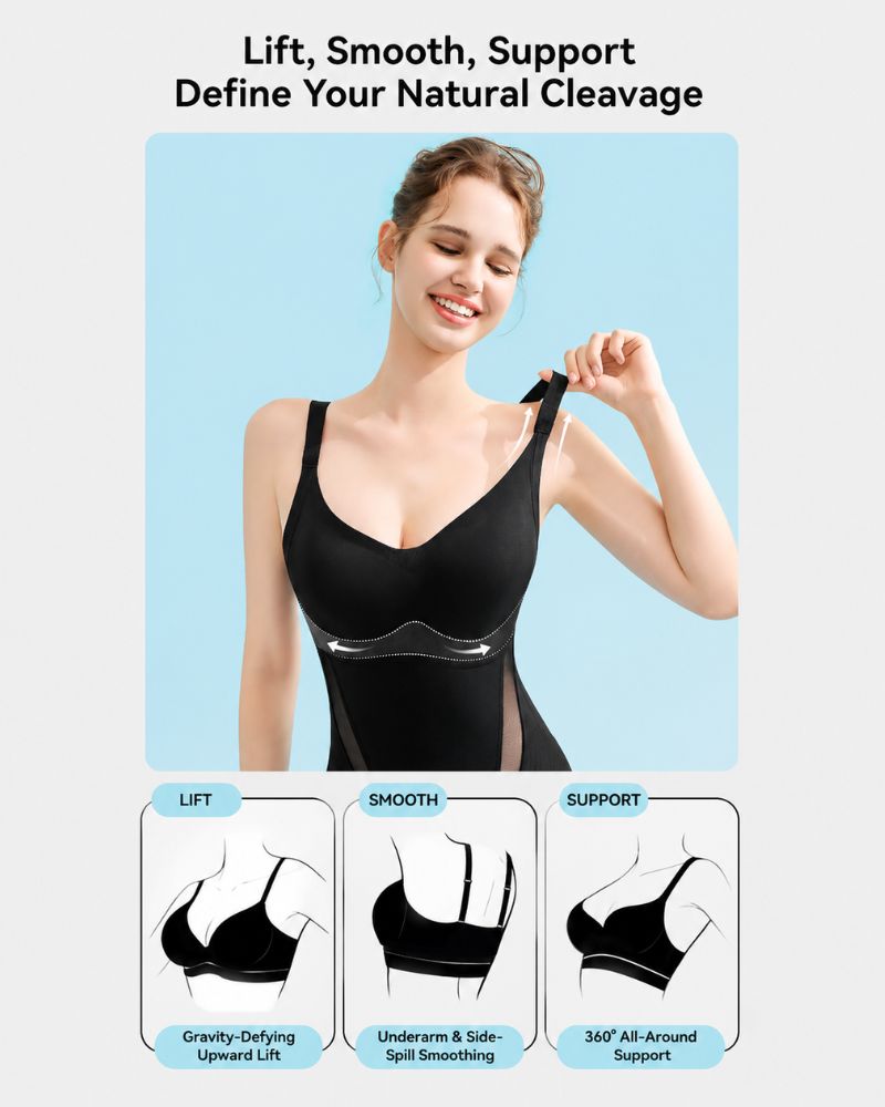 🔥Cooling Tummy Control Butt-Lift Shapewear Bodysuit💫
