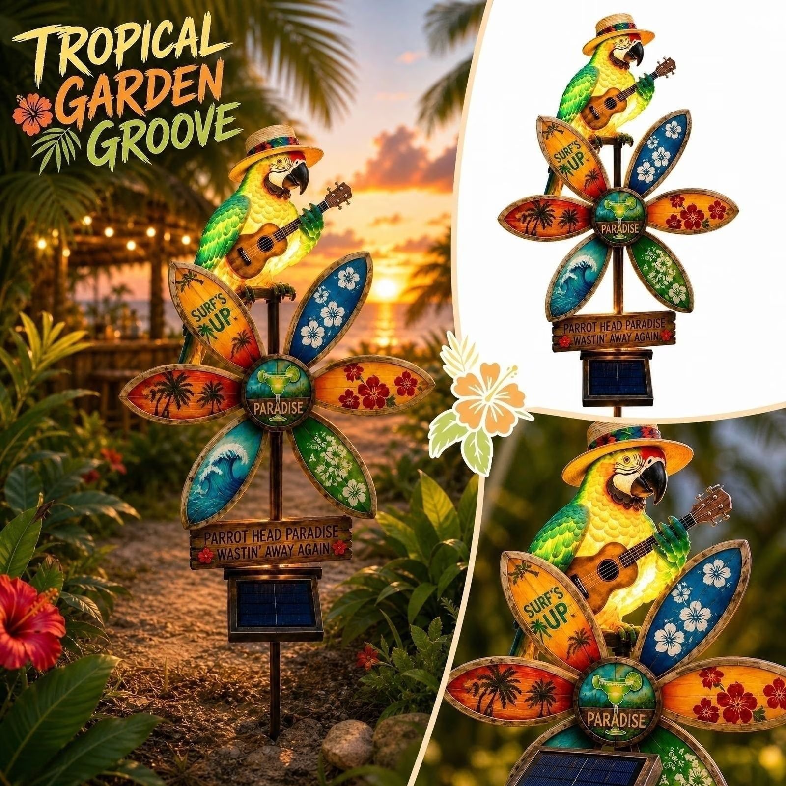🔥Last Day 70% OFF🔥 - 🌴 Solar-Powered Parrot Garden Light