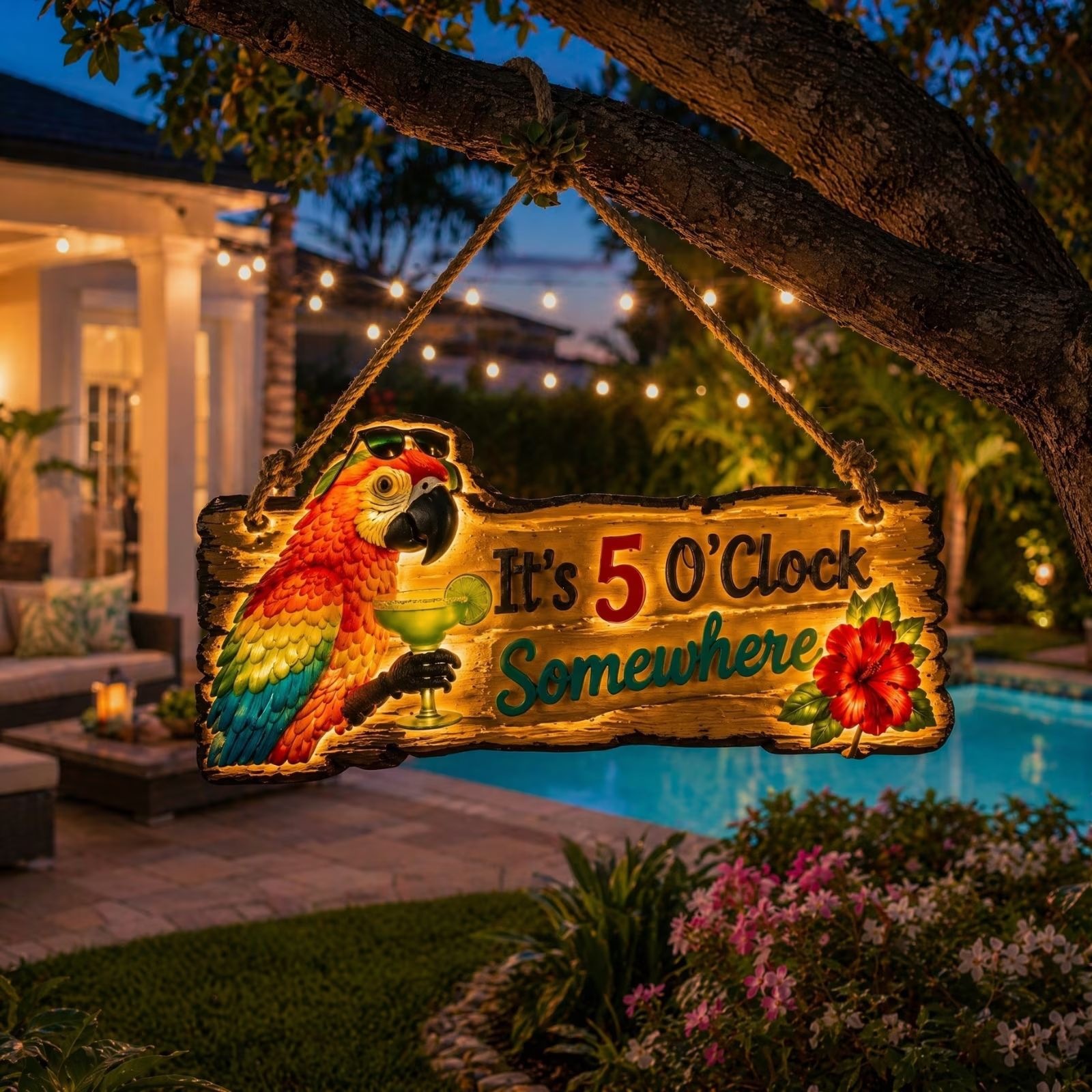 🔥Last Day 70% OFF🔥 - 🌴 Solar-Powered Parrot Garden Light