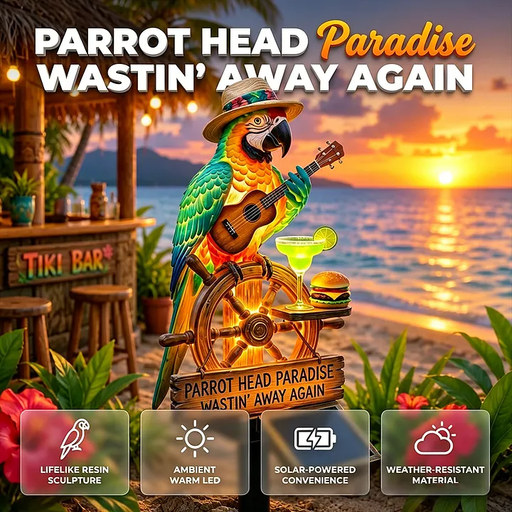 🔥Last Day 70% OFF🔥 - 🌴 Solar-Powered Parrot Garden Light