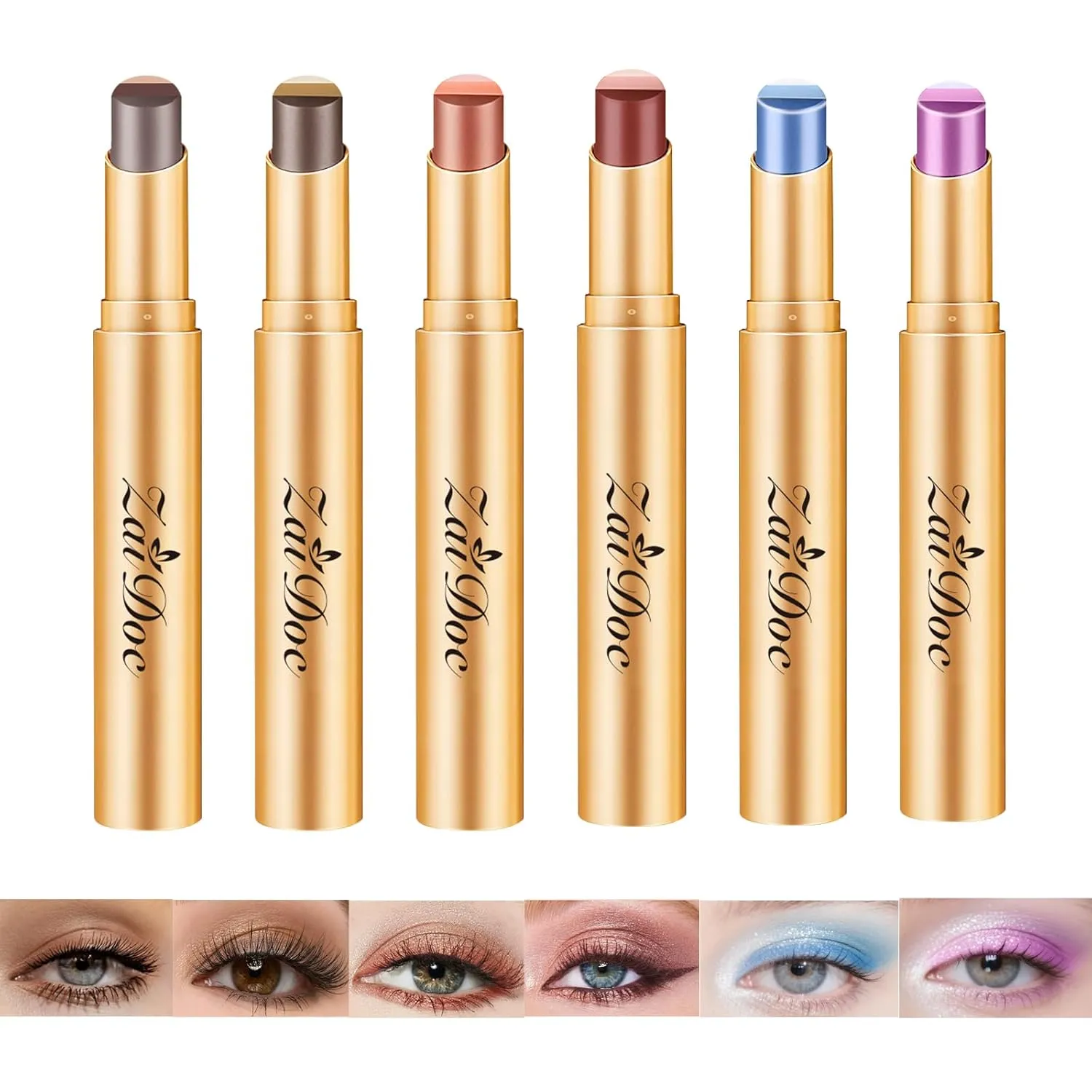 🔥Each $8.33 On Sale Only Today｜3 Color Eyeshadow Stick – Waterproof Long Lasting Cream Eye Makeup Stick for Beginners