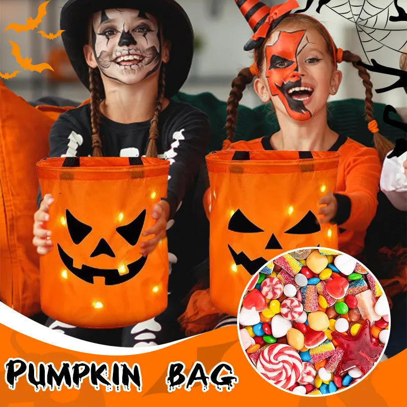🎃 Halloween Candy Buckets with LED Lights 👻