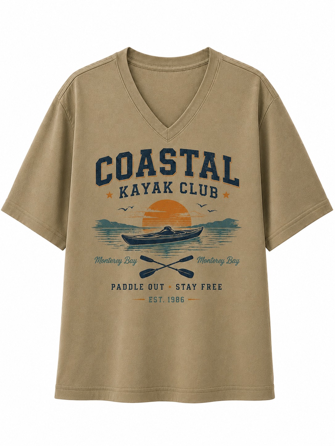 Coastal Kayak Club V-Neck Tee