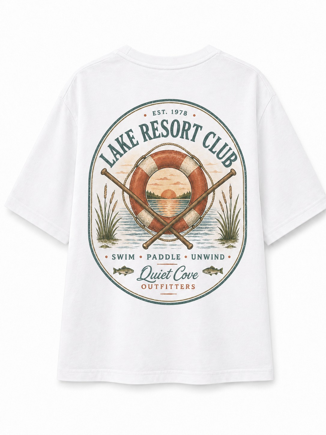 Lake Resort Club V-Neck Tee