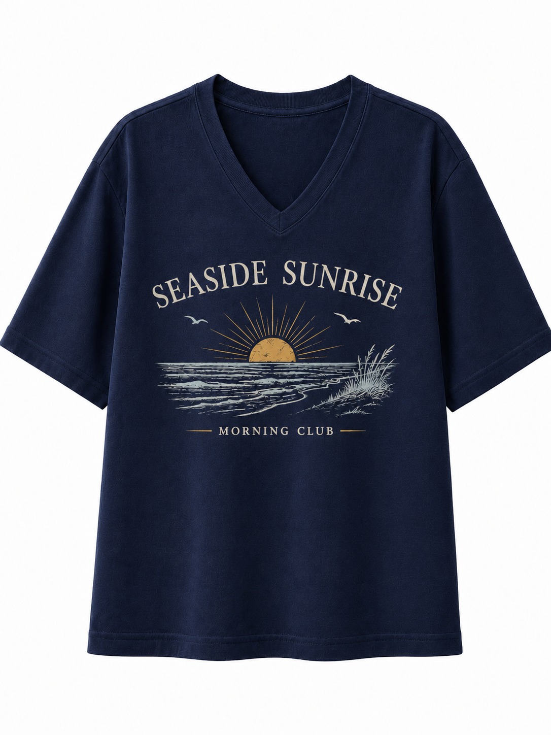 Seaside Sunrise V-Neck Tee