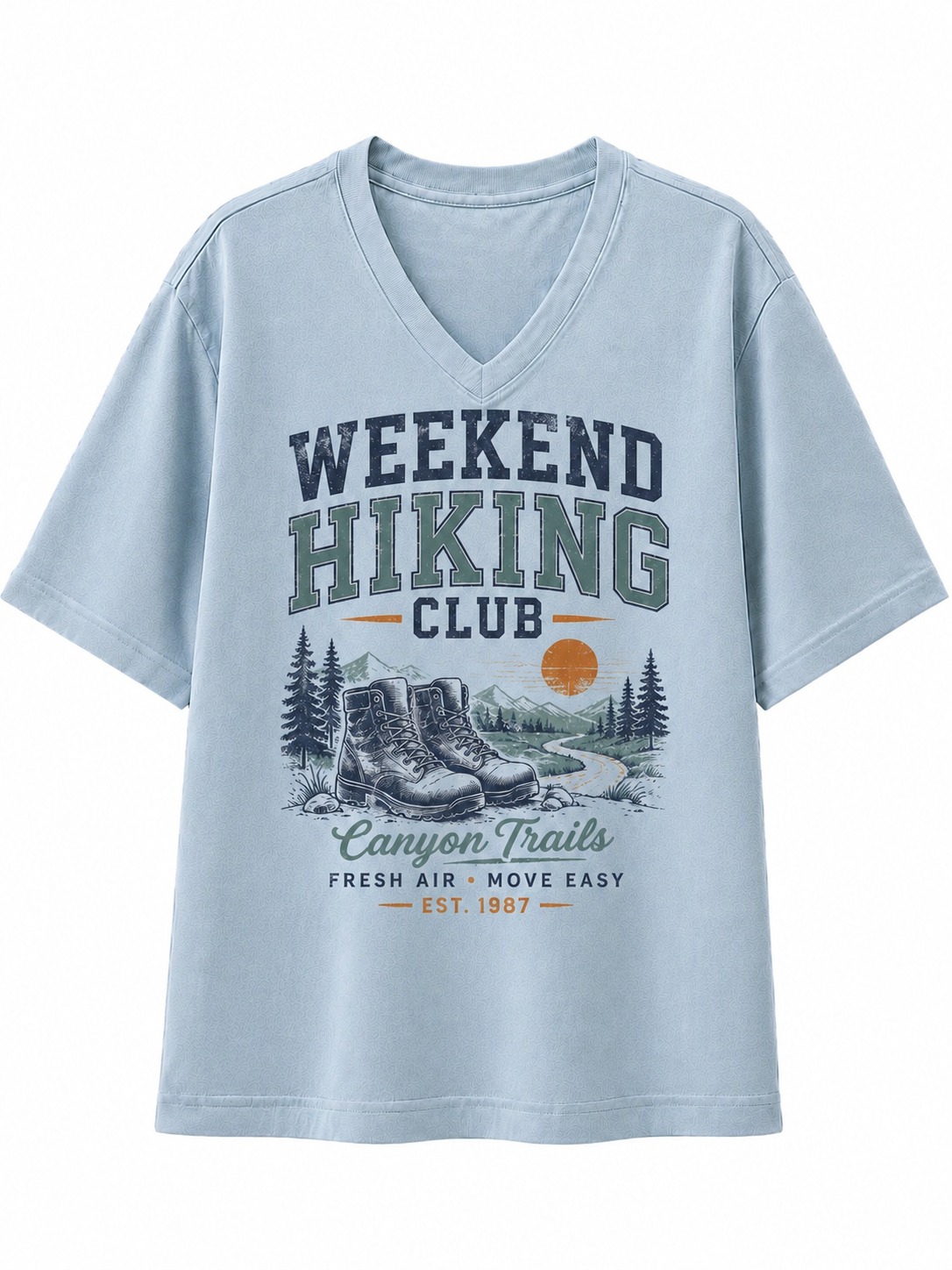 Weekend Hiking Club V-Neck Tee