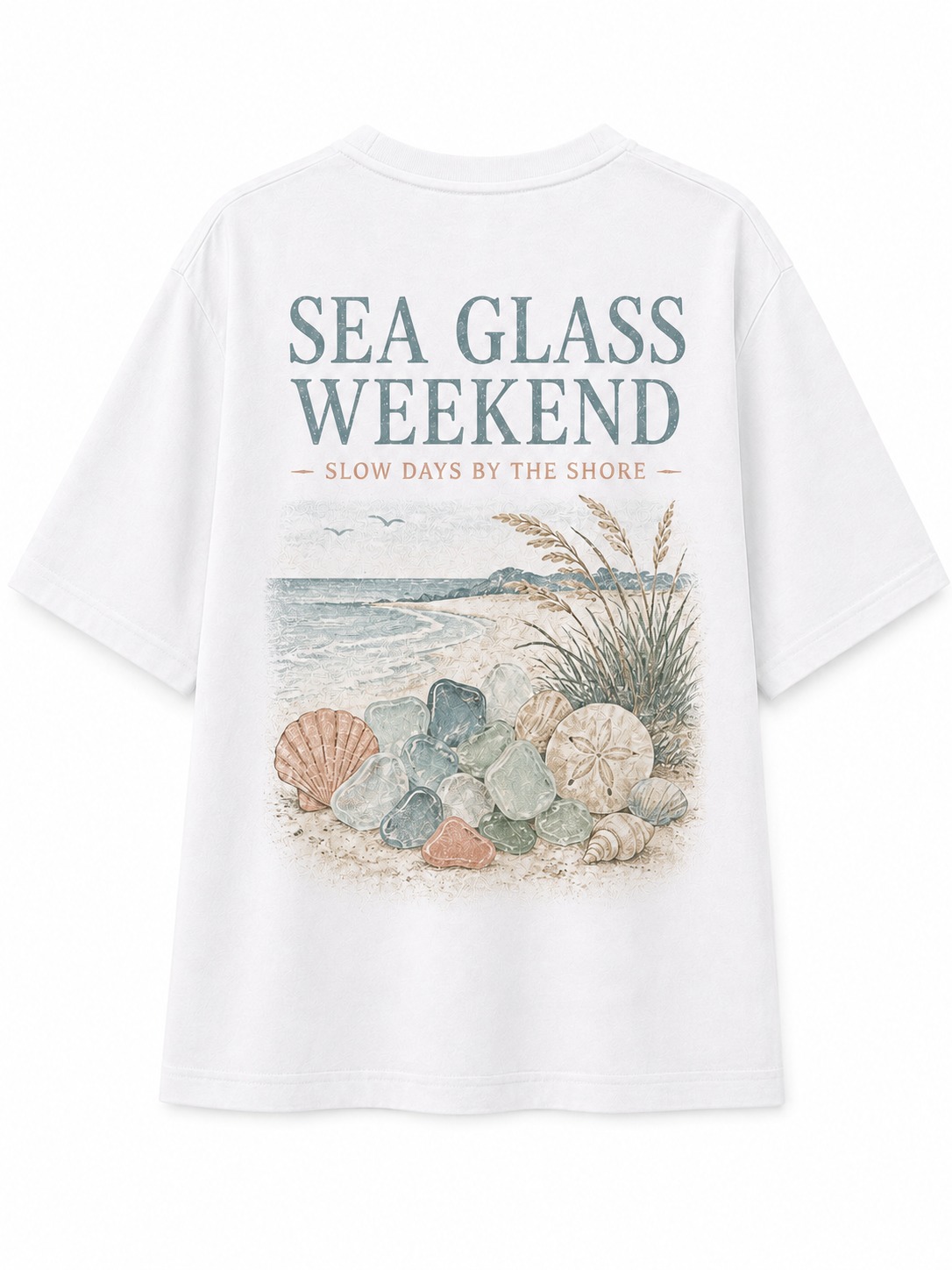 Sea Glass Weekend V-Neck Tee