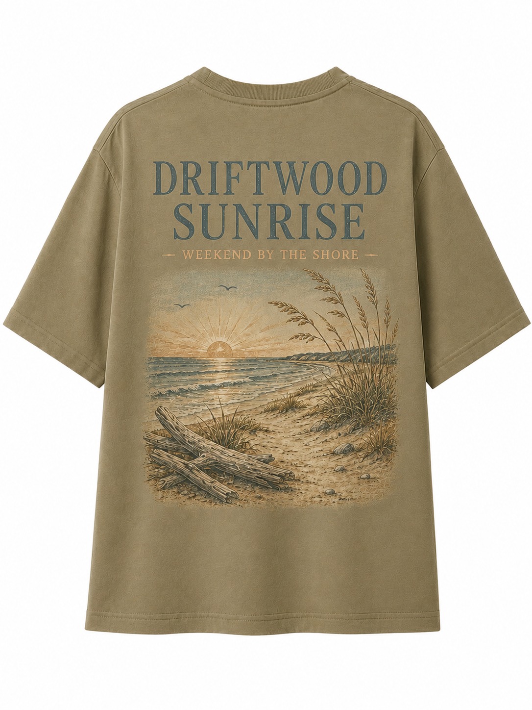 Driftwood Sunrise V-Neck Tee