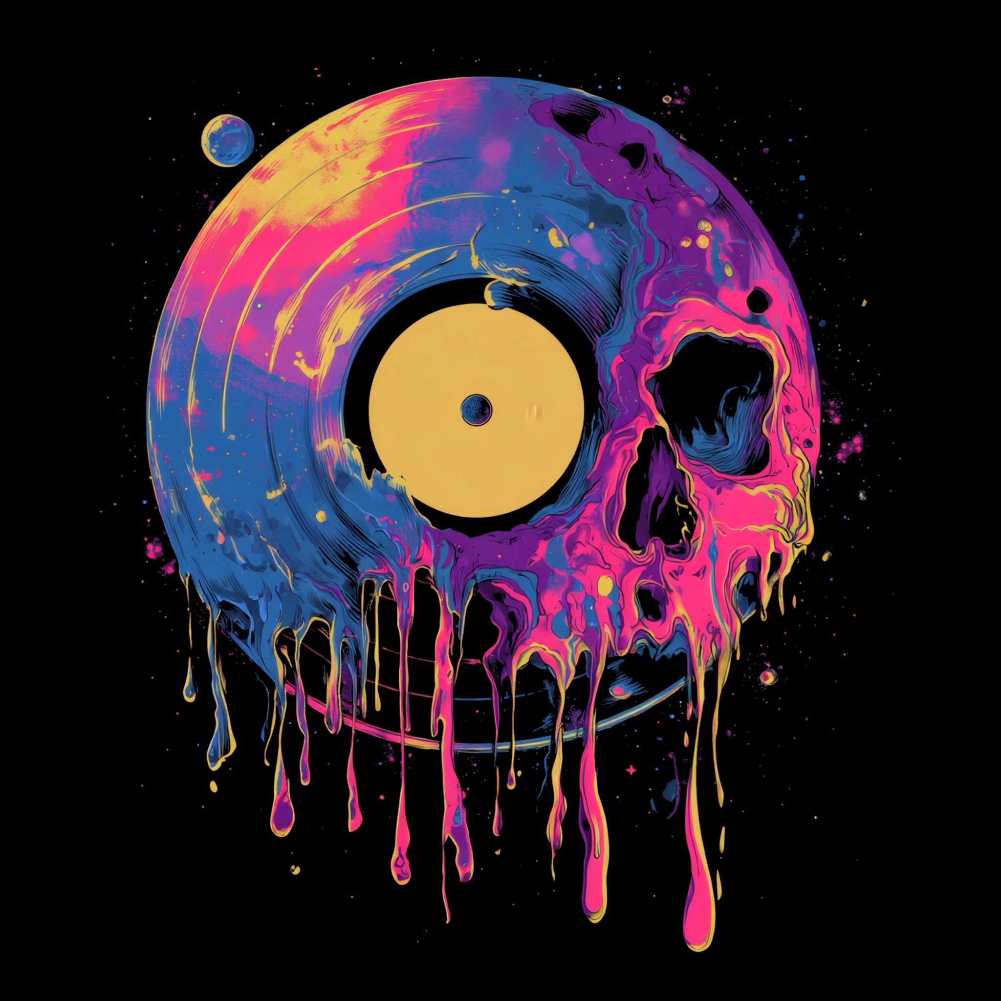 Vinyl Skull T-Shirt