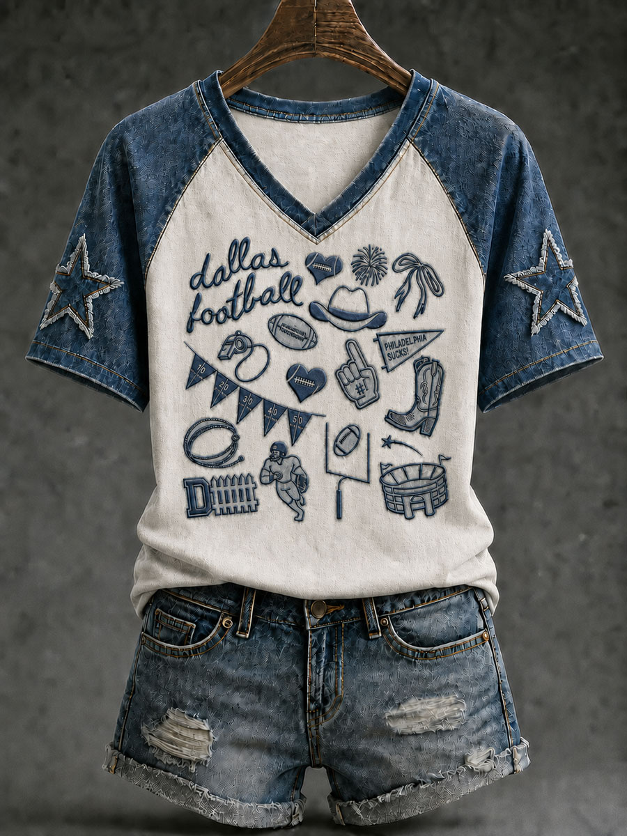 Women's Game Day Football Casual T-Shirt