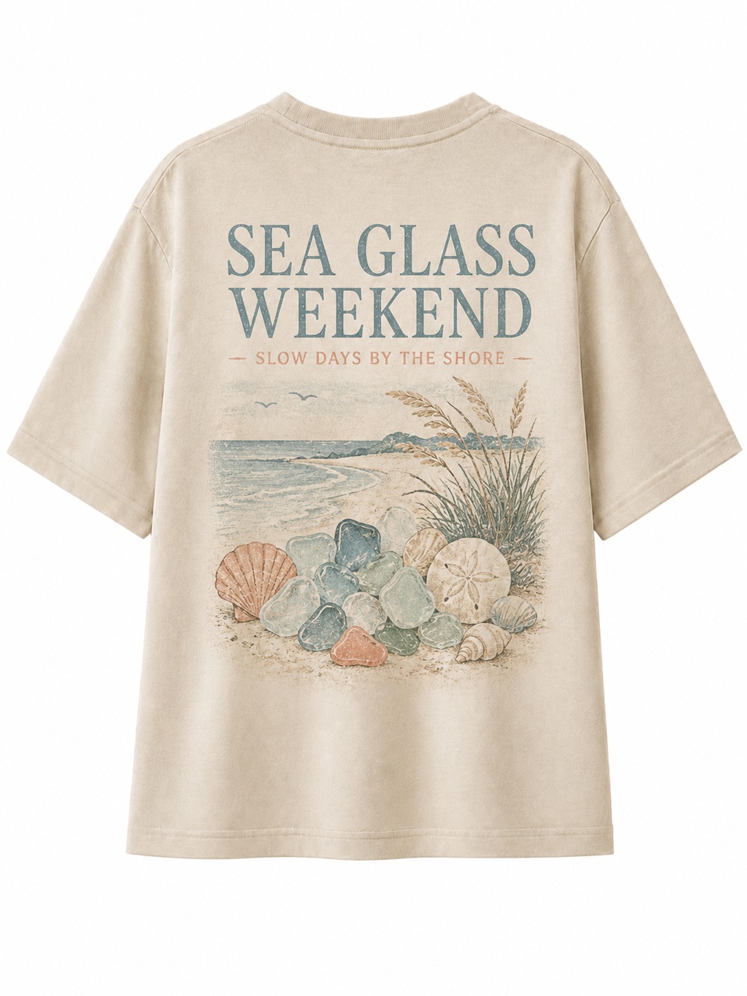 Sea Glass Weekend V-Neck Tee