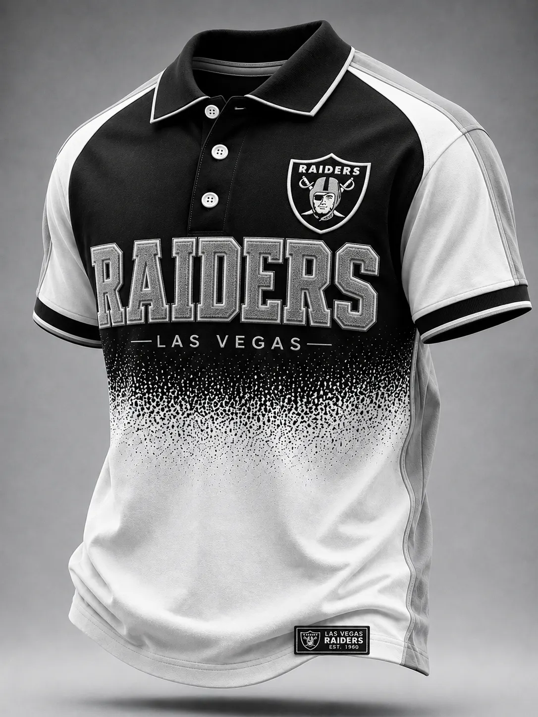 Men's Football Printed Short-Sleeve Polo Shirt