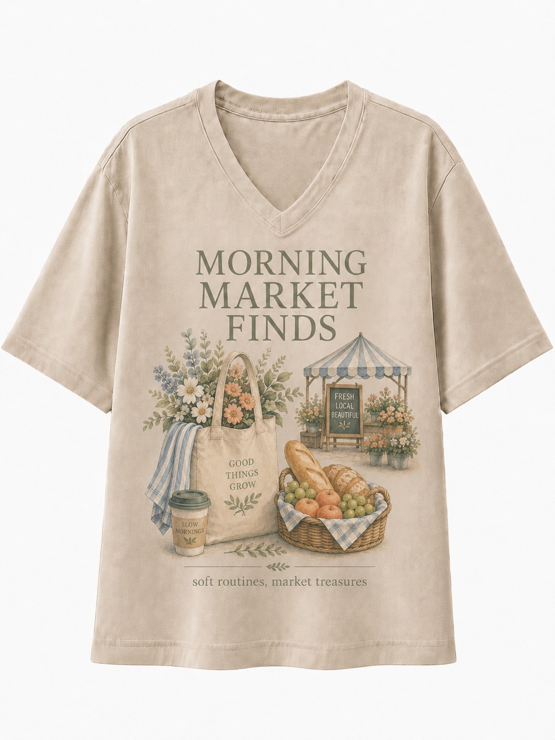 Morning Market Finds V-Neck Tee