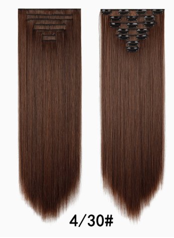 7PCS Straight Hair Extensions Clip In Hair Set