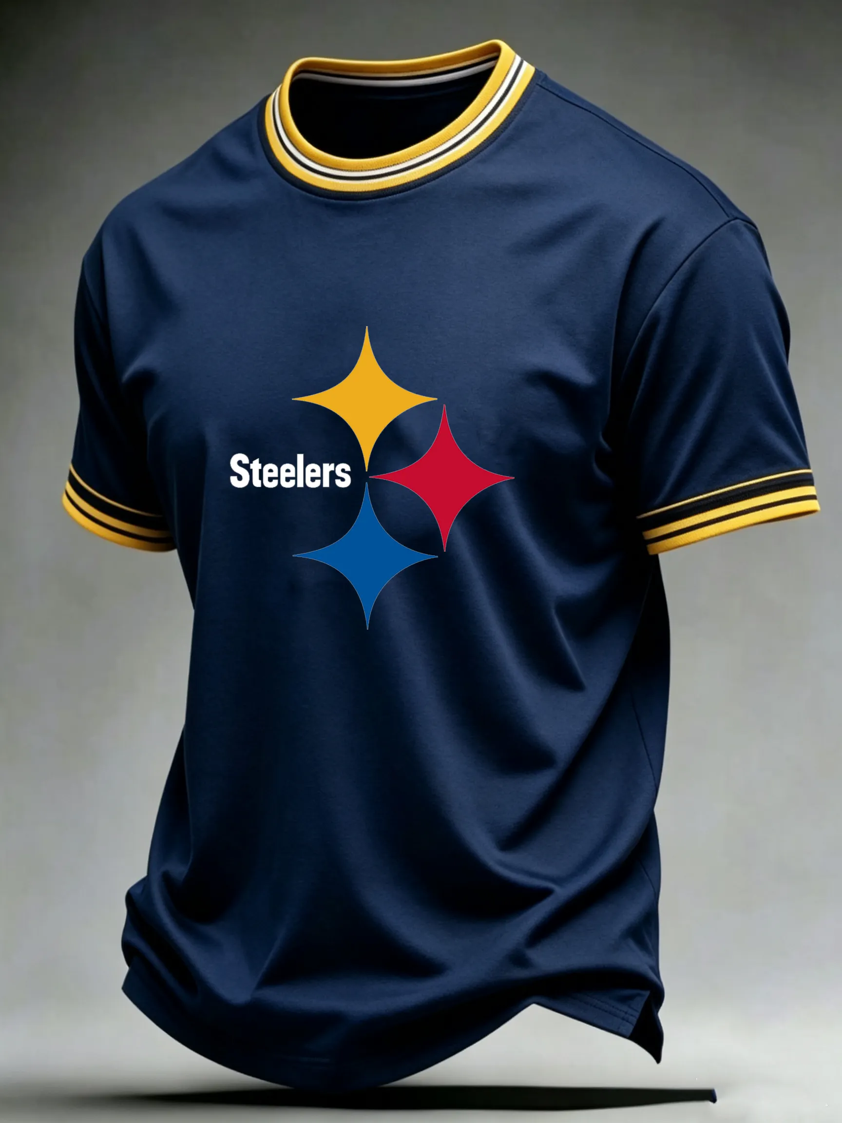Men's Casual Football Print Short Sleeves T-Shirt