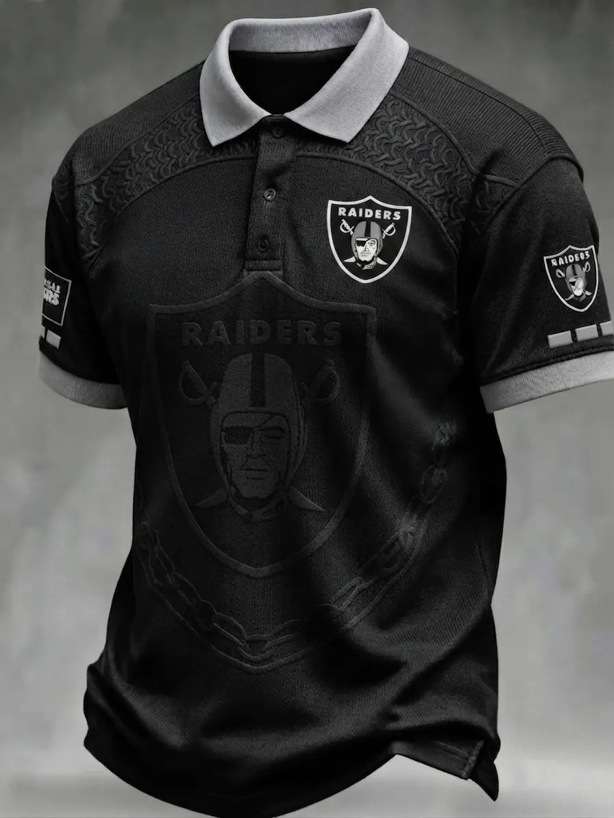 Men's Football Short-Sleeve Polo Shirt