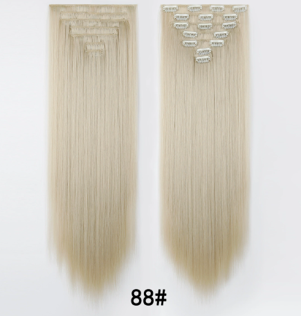 7PCS Straight Hair Extensions Clip In Hair Set