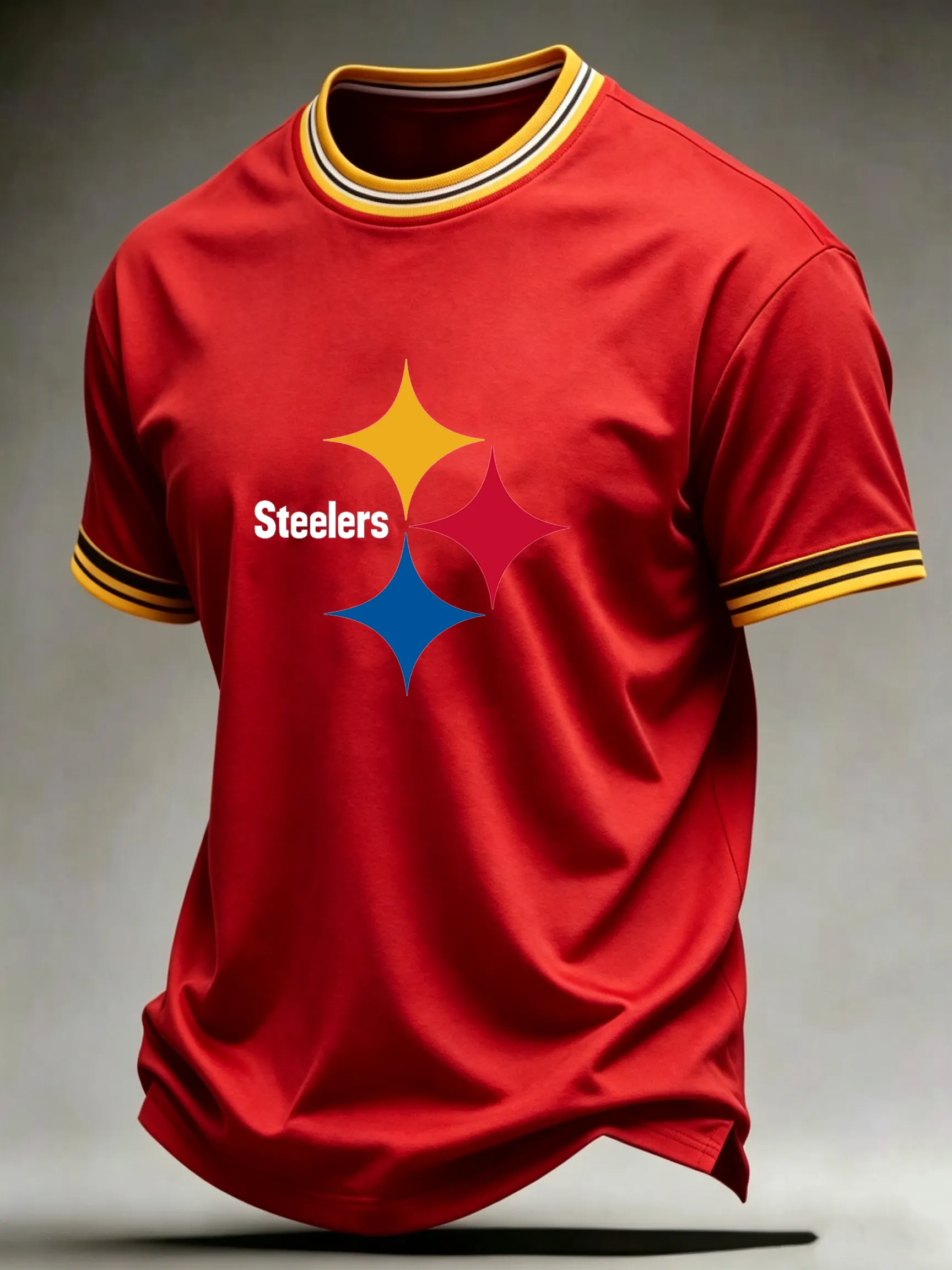 Men's Casual Football Print Short Sleeves T-Shirt