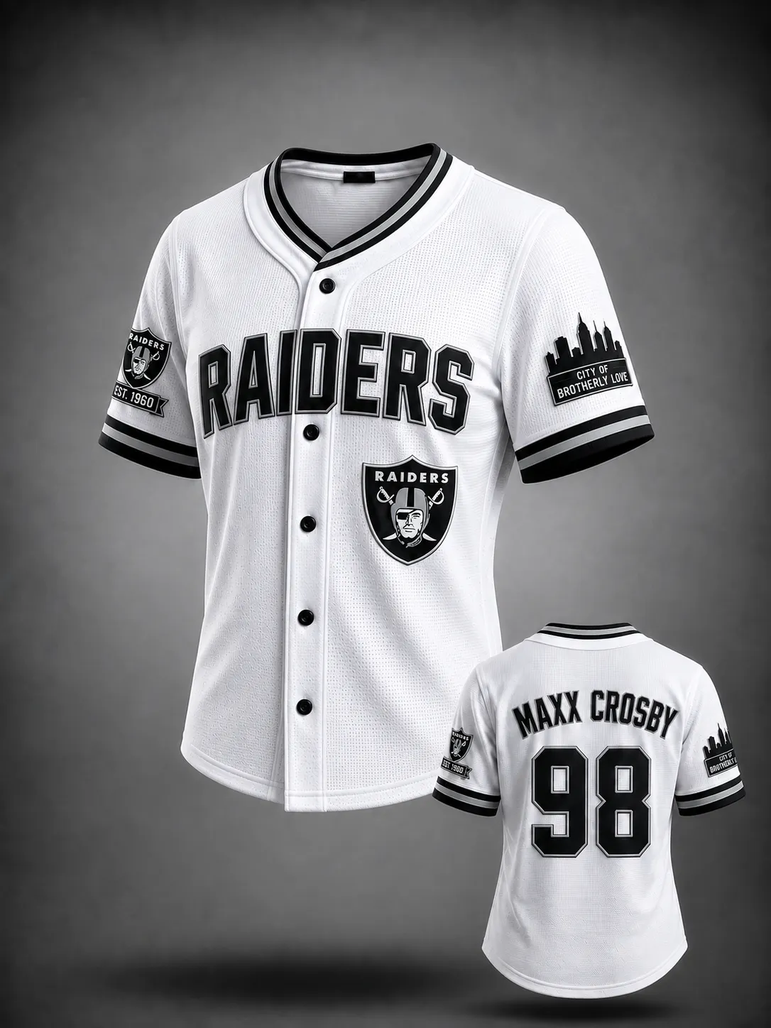 Women's Football Print Jersey