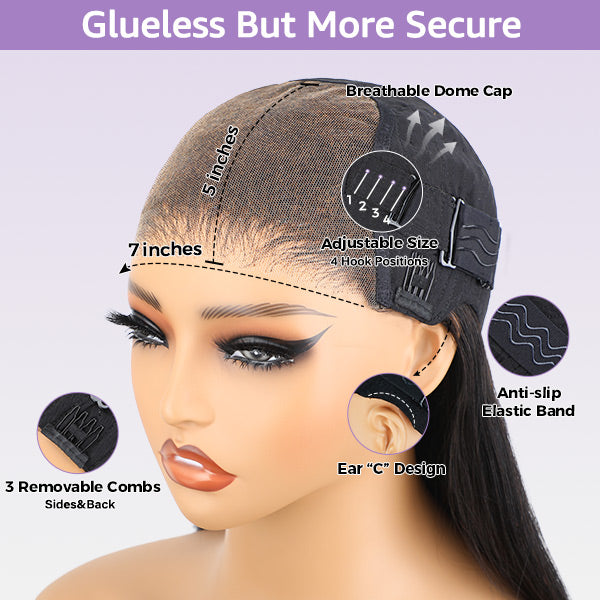 Silky Straight Wear & Go Glueless Wig – Beginner Friendly