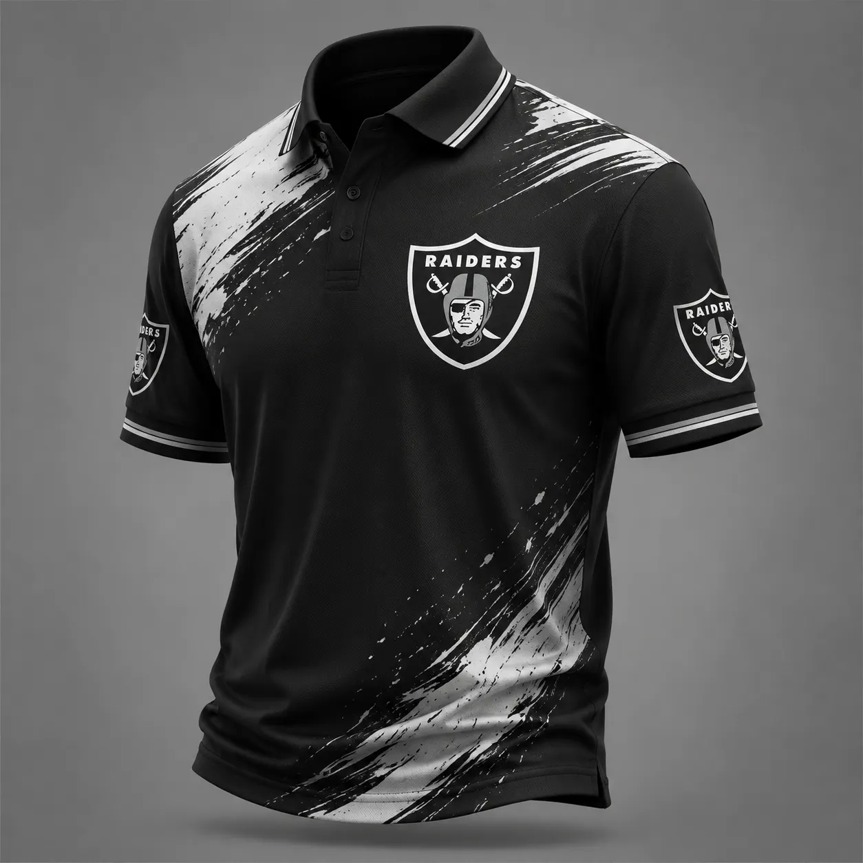 Men's Football Print Polo Shirt