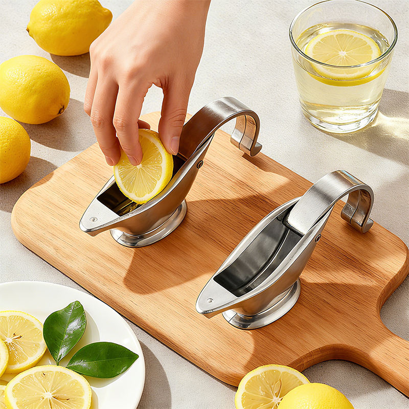 Portable bird-shaped manual lemon juicer