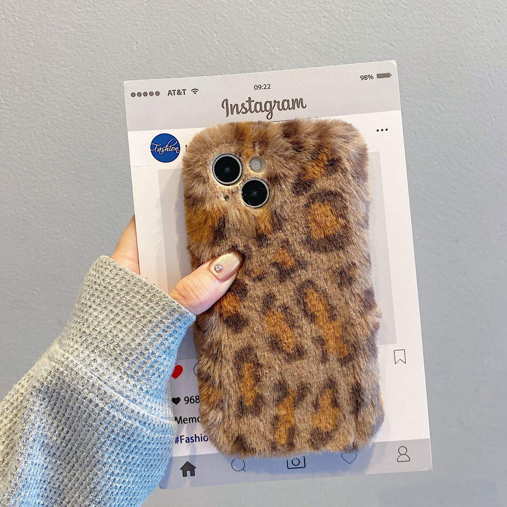 AilesTecca Winter Warm Plush Phone Case