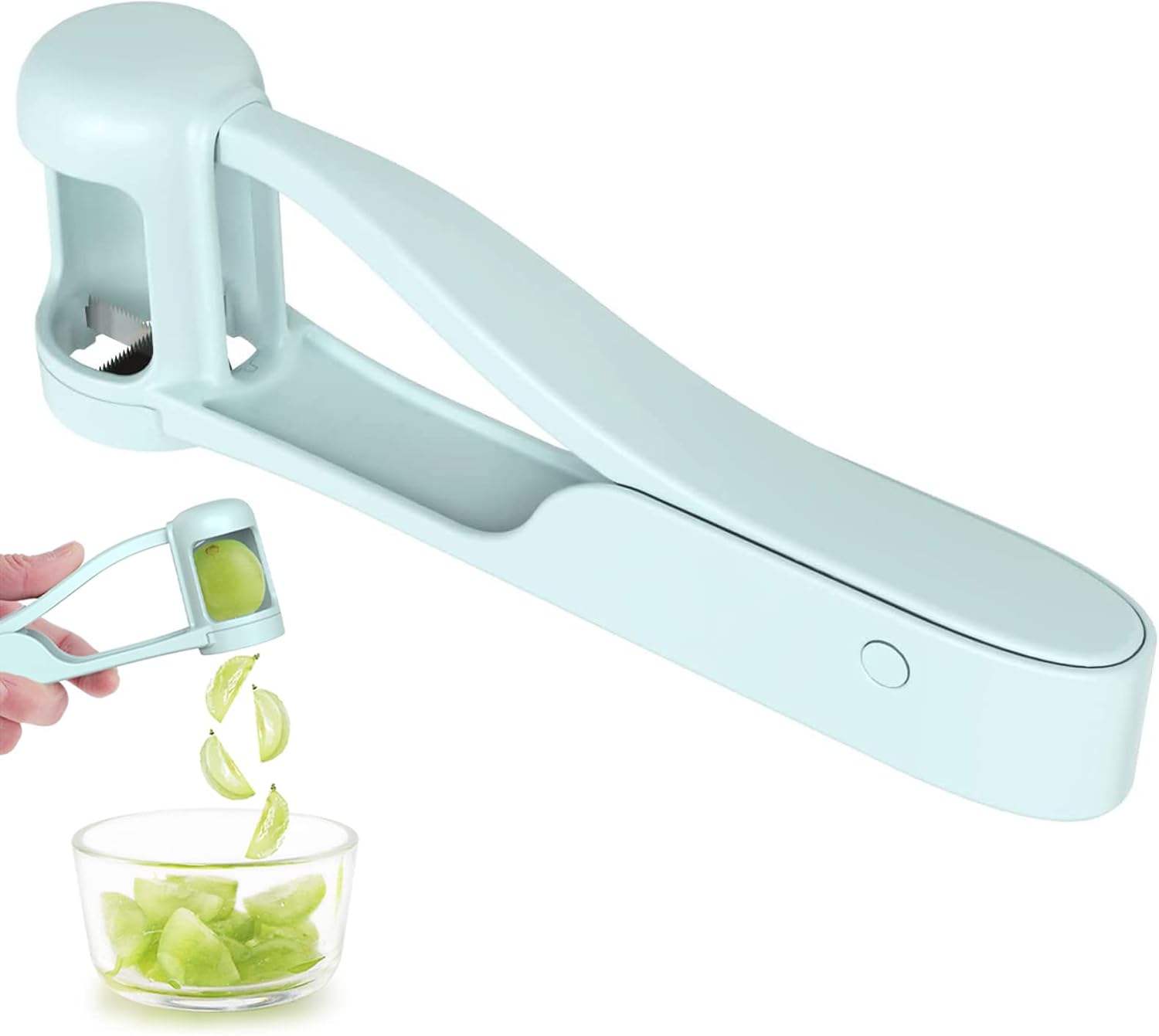 Blueberry Grape Slicer Cutter 304 Stainless Steel Portable ABS Fruit Cutter Kitchen Gadgets and Accessories