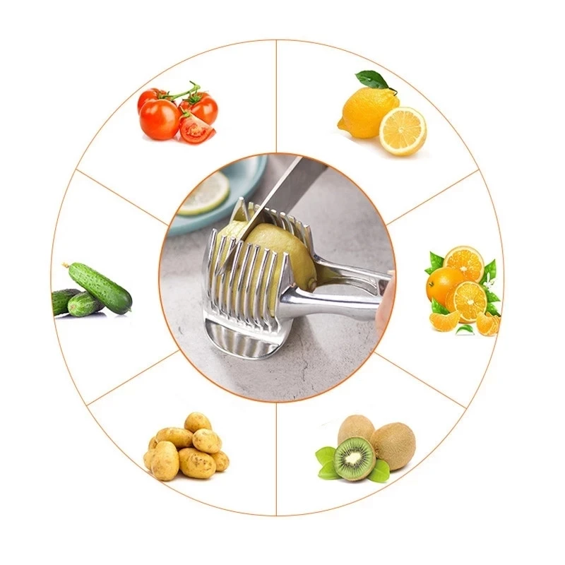 Stainless steel fruit and vegetable cutter
