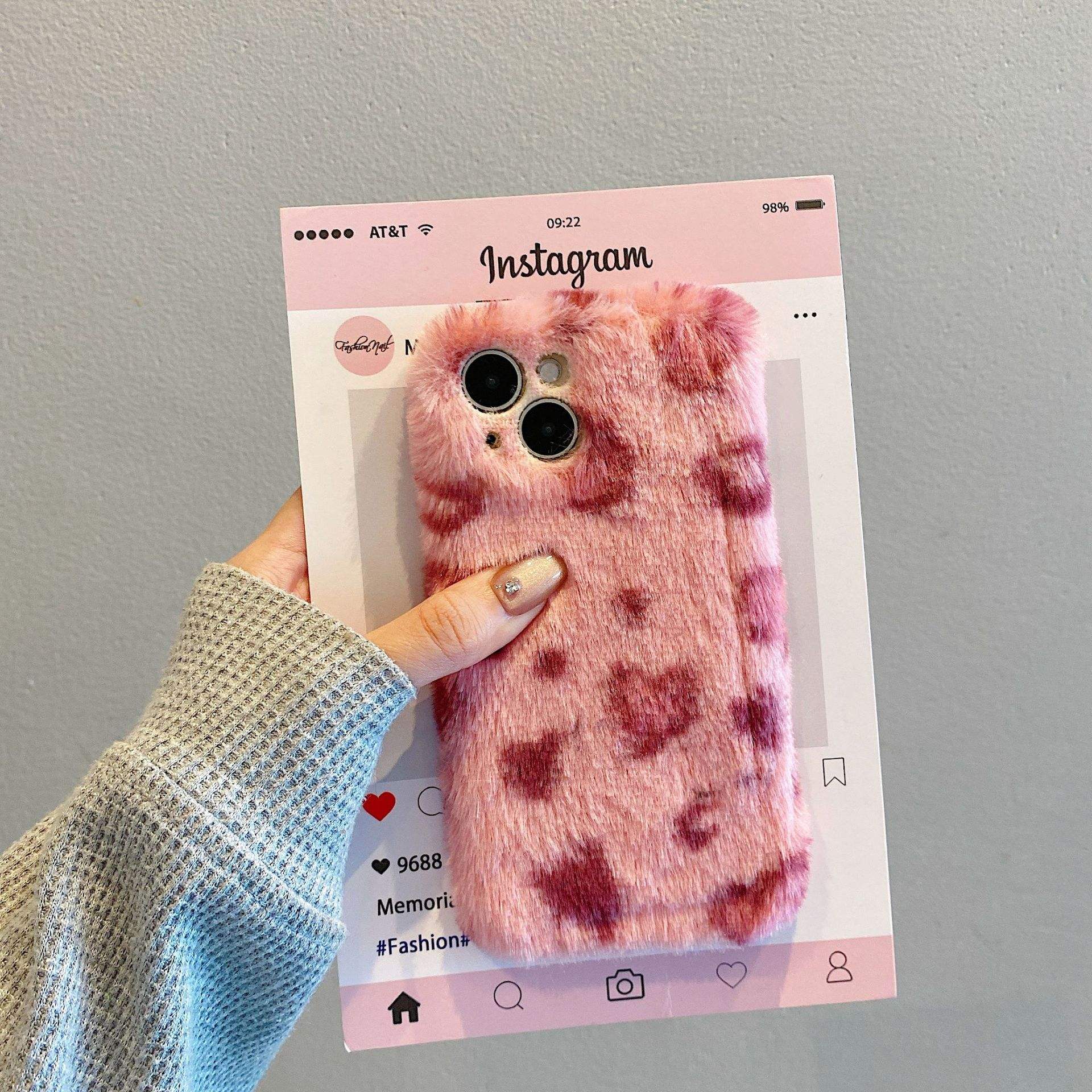 AilesTecca Winter Warm Plush Phone Case