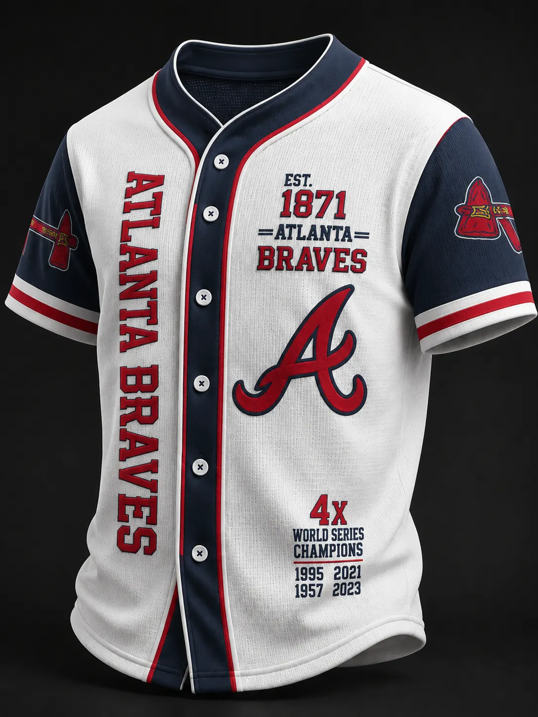 Vintage-Style Baseball Jersey – Premium Cotton-Blend Fabric, Pinstripe Design, Button-Front, Short Sleeve for Fans & Casual Wear