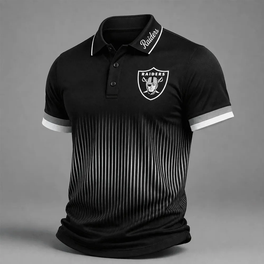 Men's Football Print Polo Shirt