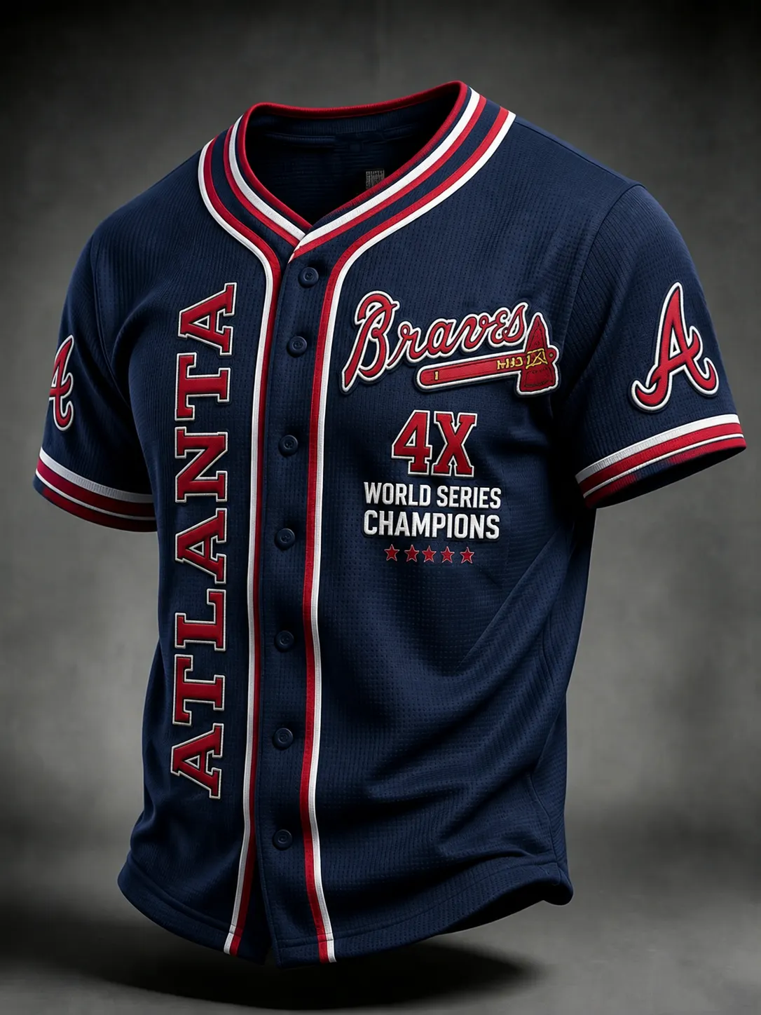 Vintage-Style Baseball Jersey – Premium Cotton-Blend Fabric, Pinstripe Design, Button-Front, Short Sleeve for Fans & Casual Wear