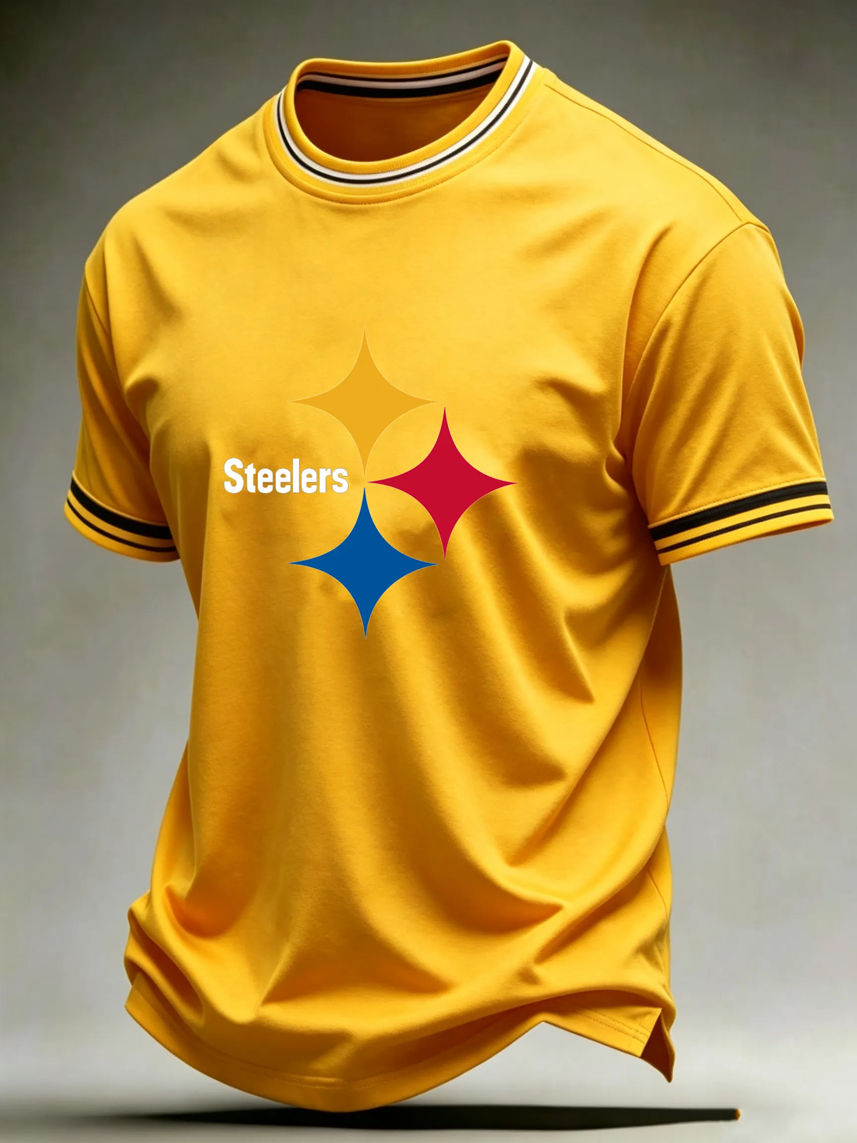 Men's Casual Football Print Short Sleeves T-Shirt