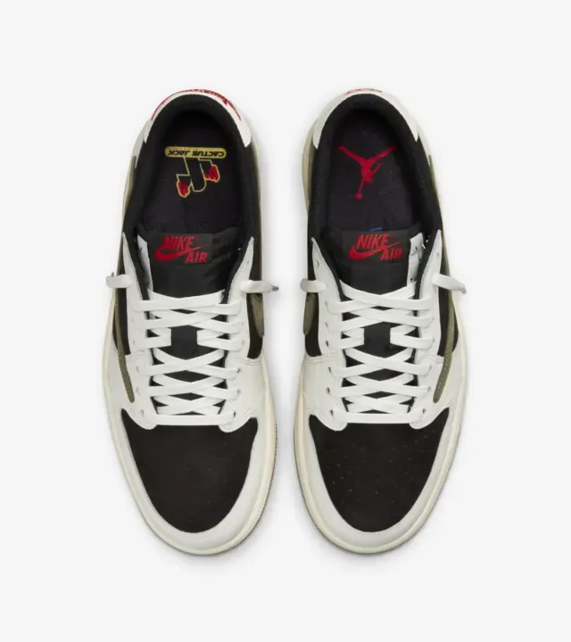 Air jordtthhan 1 Low x travtthhis Scott Medium Olive