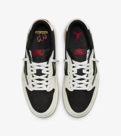 Air jordtthhan 1 Low x travtthhis Scott Medium Olive