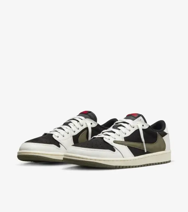 Air jordtthhan 1 Low x travtthhis Scott Medium Olive