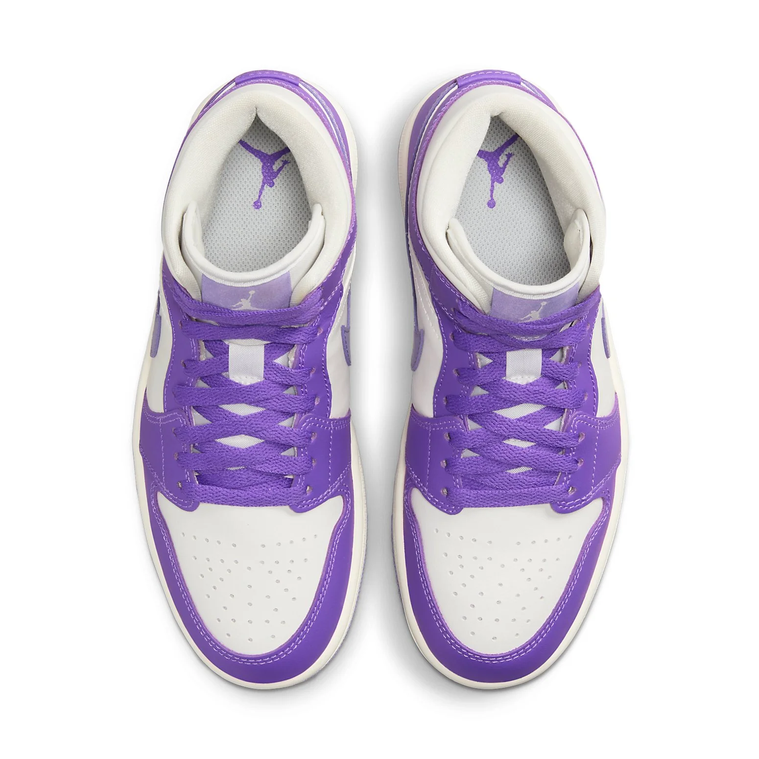 (WMNS) Air jtthhordan 1 Mid 'Purple White' BQ6472-504