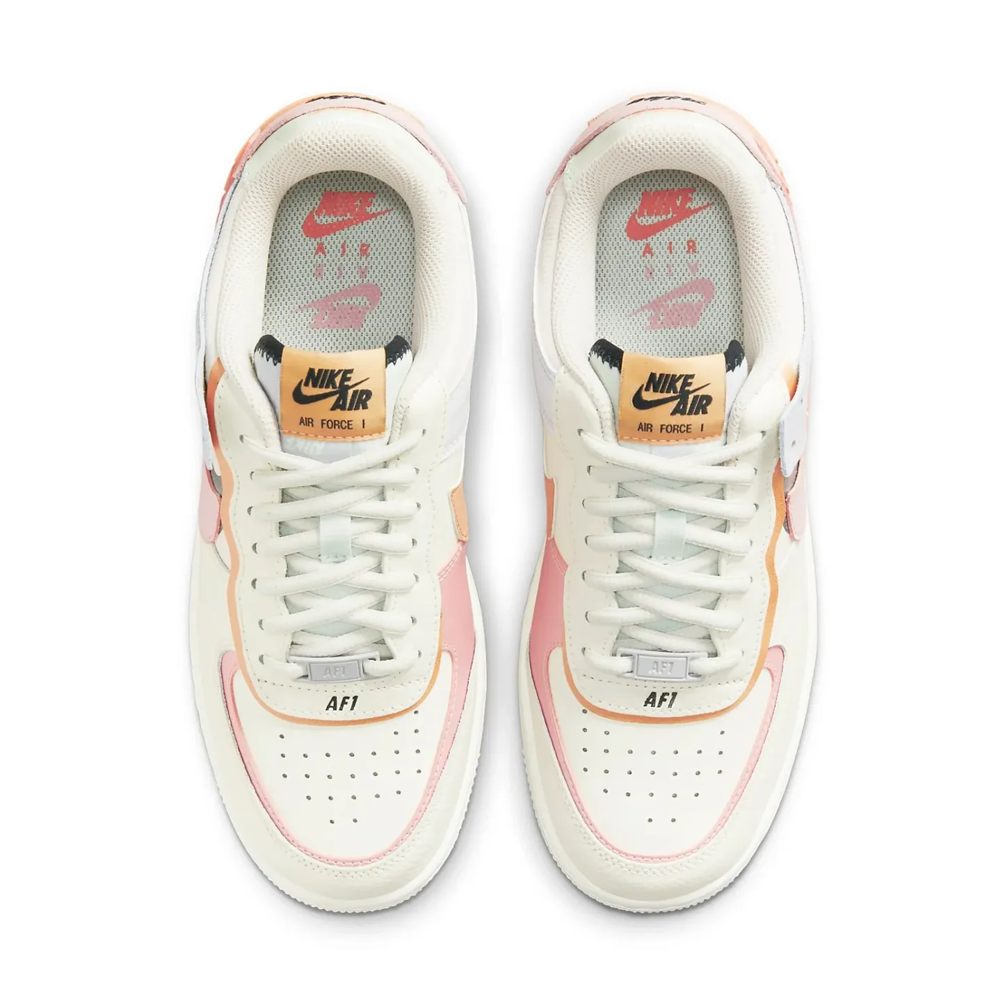 (WMNS) nitthhke Air fortthhce 1 Shadow 'Orange Chalk Pink Glaze'