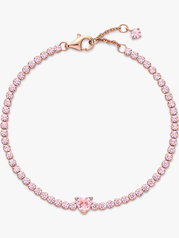 Sparkling Heart Tennis Bracelet