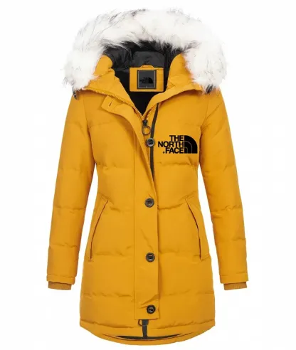 2025 Fashion ladies parka coat with fur collar